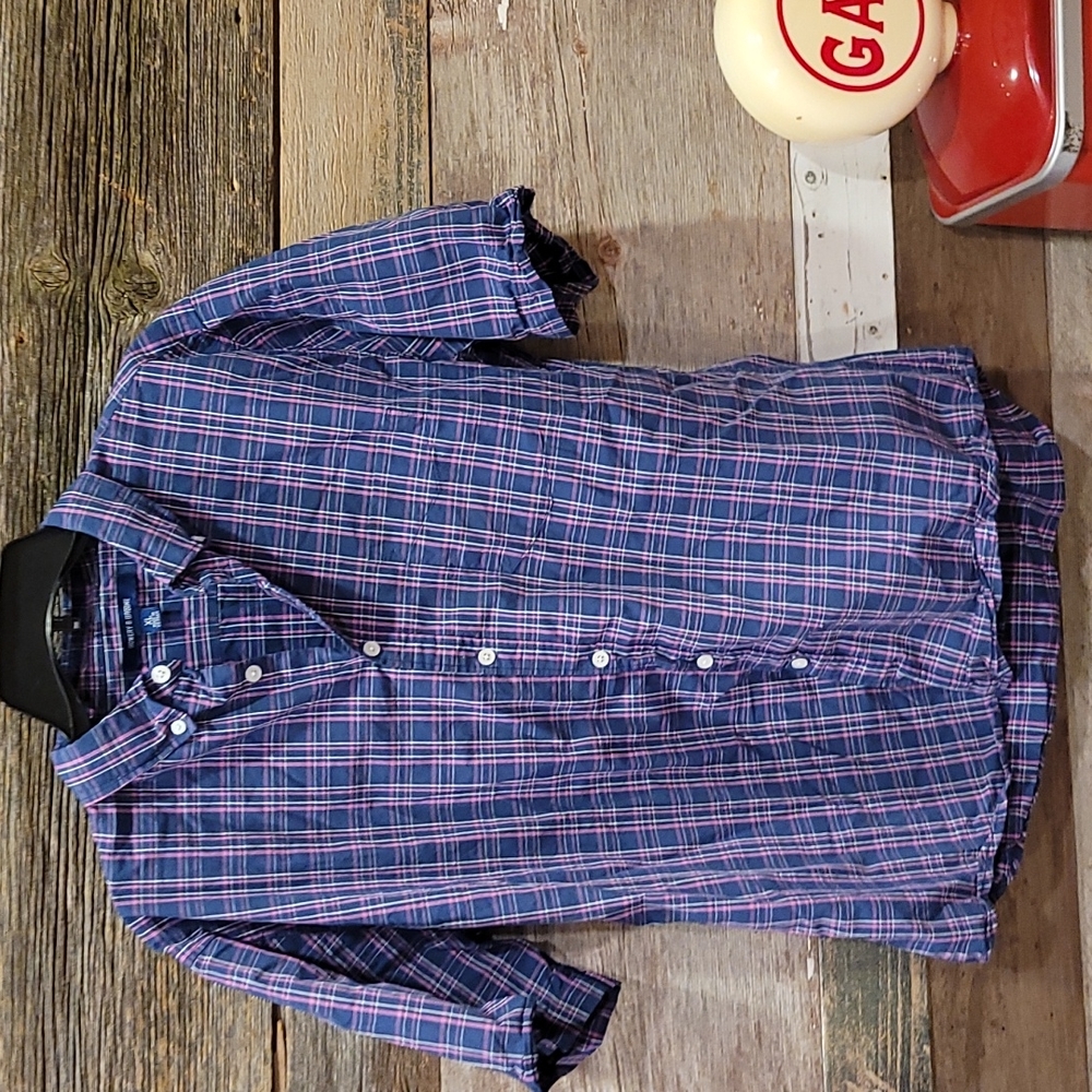 Bowery & Broome mens short sleeve  shirt